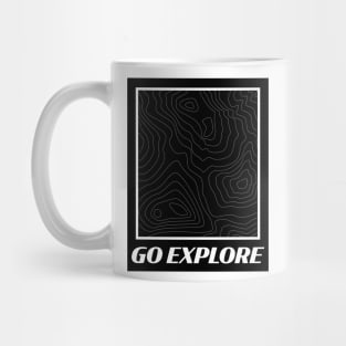 Go Explore Topographic Adventure Map Mug